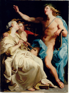 Apollo and two Muses, Pompeo Batoni [Public domain]