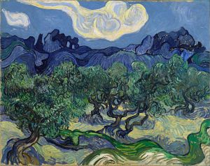 The olive trees, Vincent van Gogh [public domain]